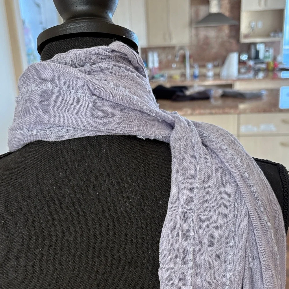 Elegant Lilac/Gray Women's Scarf